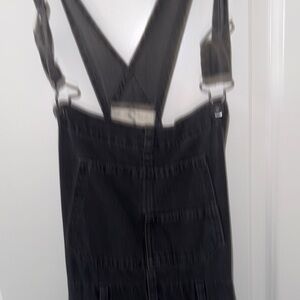 Women’s washed  black overalls